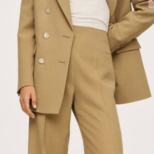 Mango Wide Leg Suit Pants